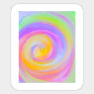 Plain Watercolor Tie-dye Sticker